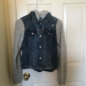 HOLLISTER Jean and cloth jacket